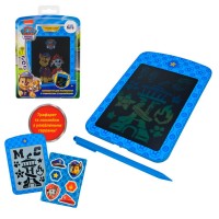 Планшет для малювання Paw Patrol арт. KH74/001L (40шт) LCD екран 6,5'', трафарет, наліпки блістер 15