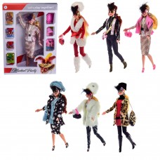 Лялька арт. YY8840/A-F (36шт/2) 6 видів, сумочка, аксесуари, короб.26*7*35 см, р-н іграш. – 29 см