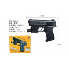 Пістолет арт.0621AF (180шт/2) кульки,батар.,лазер,короб. 17,5*12,5см