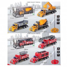 Будтехнiка HX9610-11-1A (18шт)22см,р/к,на бат-ці,1:48,світло,6видів(2кольори) в кор-ці 29-13-11см