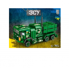 Конструктор KB 1122 (8шт) військовий, машина, 702дет, в кор-ці 40-27-7,5см
