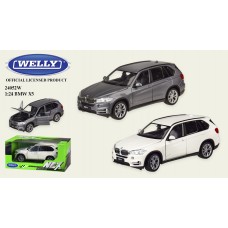 Машина мет. WELLY арт. 24052W (24шт/4) 1:24 BMW X5,відкр.двері,капот,2 кольори,короб. 23*11*10 см, р