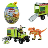 Конструктор Zuru MAX Dino Adventure, арт. 831155 (6 шт) 310 дет., у капсулі