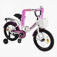 Велосипед 18" дюймів 2-х колісний "CORSO" MAXIS CL-18011 (1) кошик, прикраси, ручне гальмо, дзвіночо