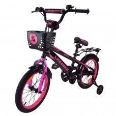 Велосипед дитячий 2-х коліс.16'' арт. 241607 (1шт) Like2bike Dark Rider, чорно-рожевий, рама сталь, Велосипед дитячий 2-х коліс.16'' арт. 241607 (1шт) Like2bike Dark Rider, чорно-рожевий, рама сталь,
