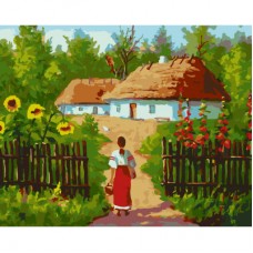 Набір для розпису "Українські хатинки" 40*50 см