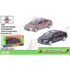 Машина мет. АВТОПРОМ арт. 4359 (96шт/2) 1:45 Toyota Corolla Hybrid, відчиняються двері, короб.  14* 